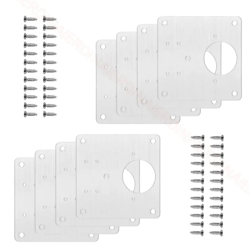 Stainless Steel Furniture Cabinet Door Hinge Repair Plate